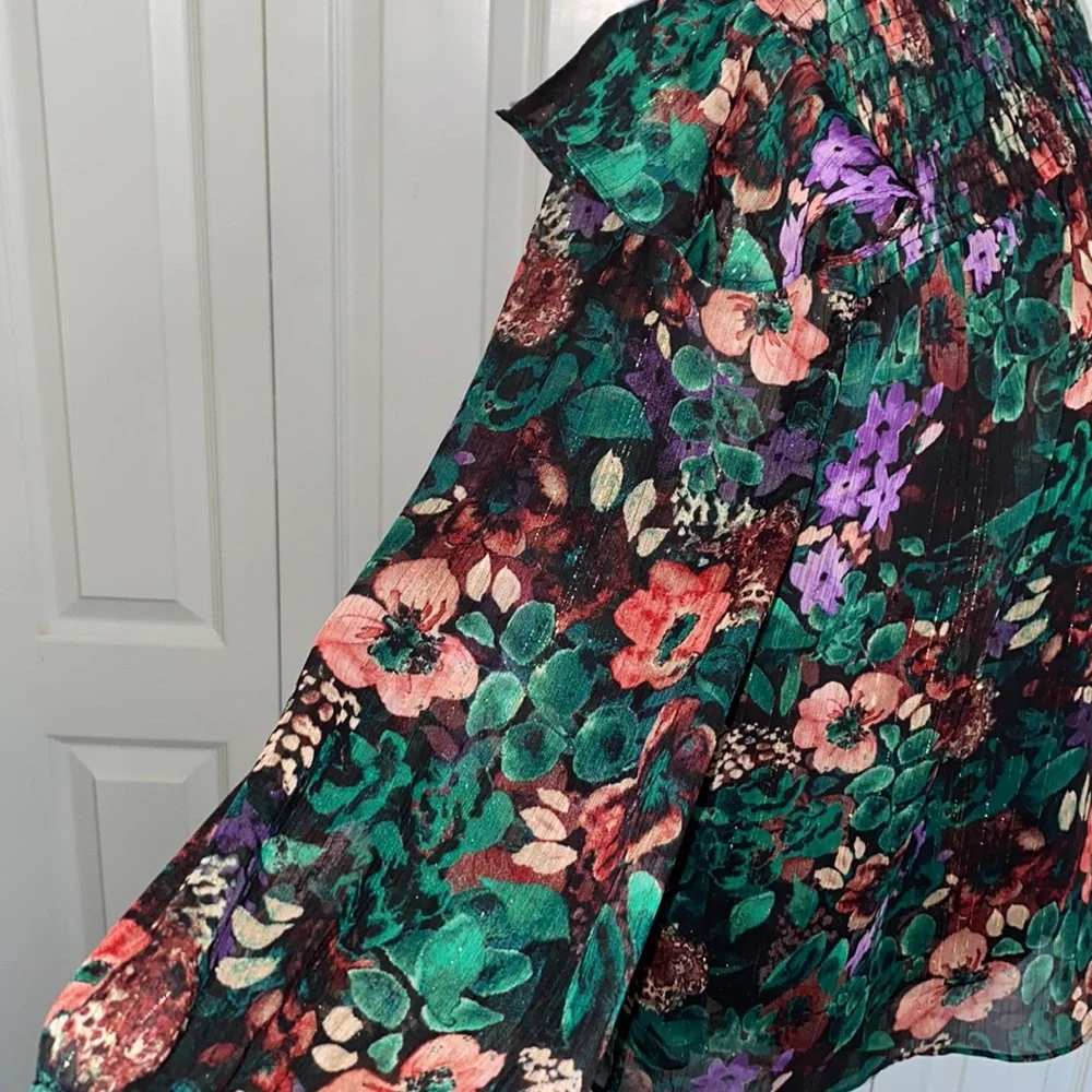 Cato Woman’s Floral Top Multicolor Medium - Picture 5 of 9